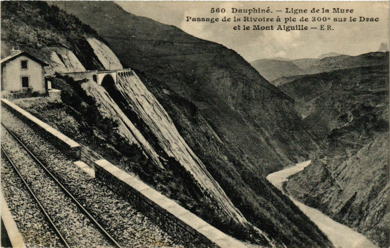 Carte postale ancienne Dauphiné - Ligne de La Mure à La Mure
