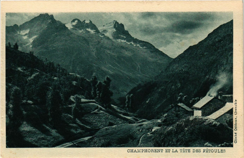 Carte postale ancienne Champhorent et la Tete des Fetoules