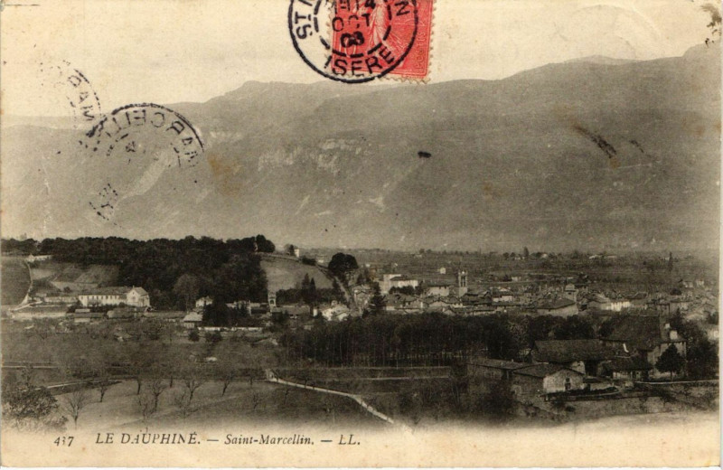 Carte postale ancienne Dauphiné - Saint-Marcellin à Saint-Marcellin
