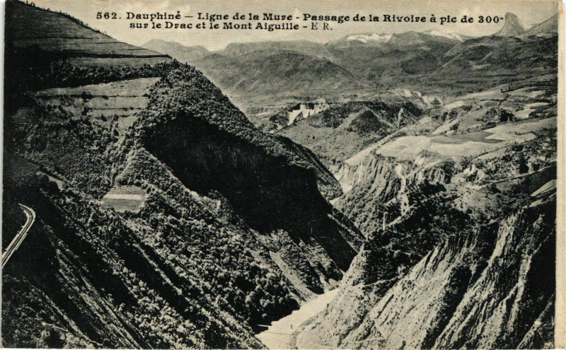 Carte postale ancienne Dauphiné - Ligne de La Mure à La Mure