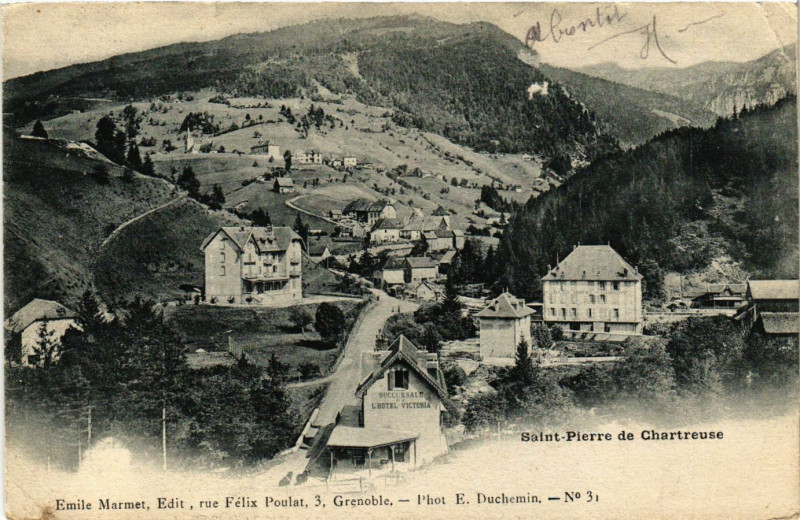 Carte postale ancienne Saint-Pierre de Chartreuse à Saint-Pierre-de-Chartreuse