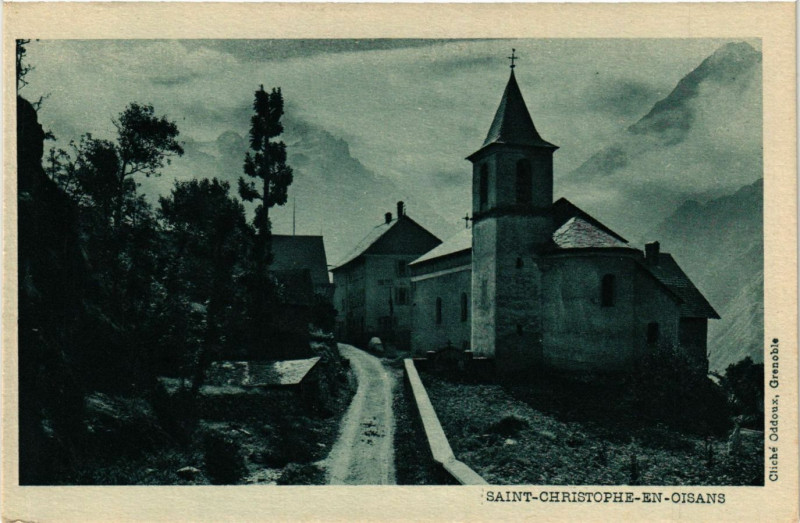 Carte postale ancienne Saint-Christophe en Oisans à Saint-Christophe-en-Oisans