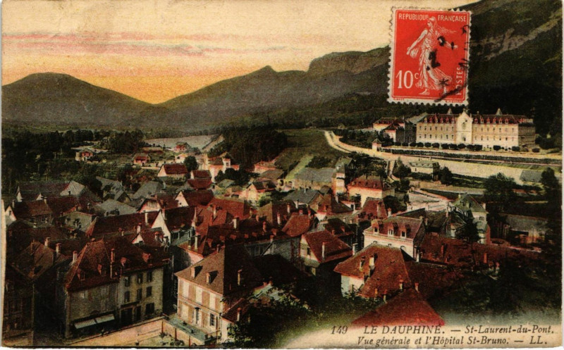 Carte postale ancienne Dauphiné - Saint-Laurent-du-Pont à Saint-Laurent-du-Pont