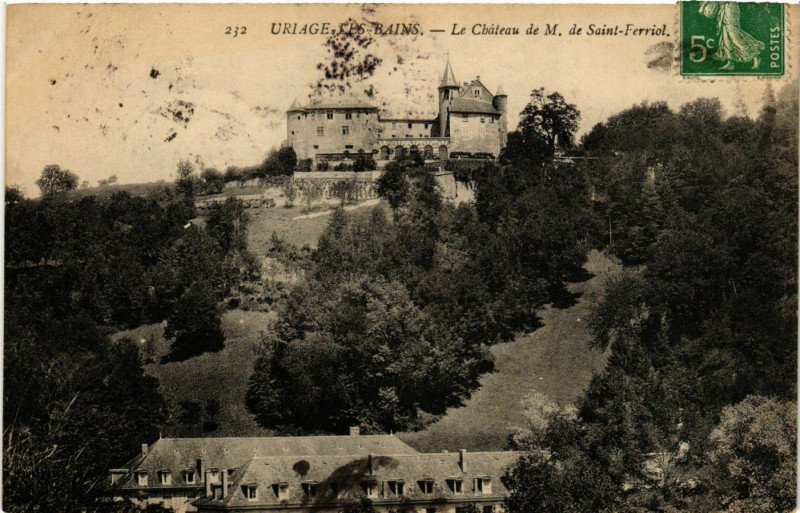 Carte postale ancienne Uriage-les-Bains - Le Chateau