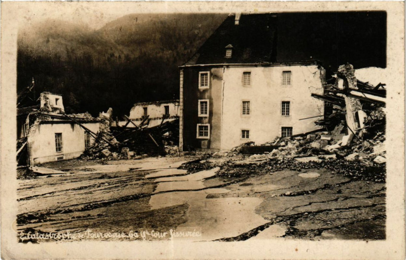 Carte postale ancienne Catastrophe de Tournaise