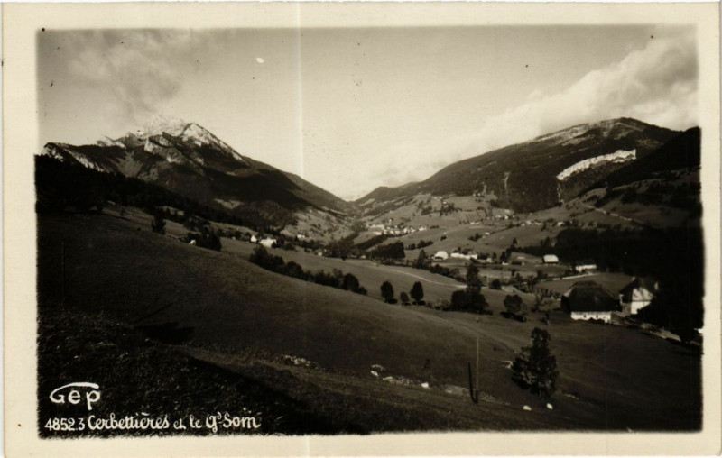 Carte postale ancienne Cerbettieres et le g'Som