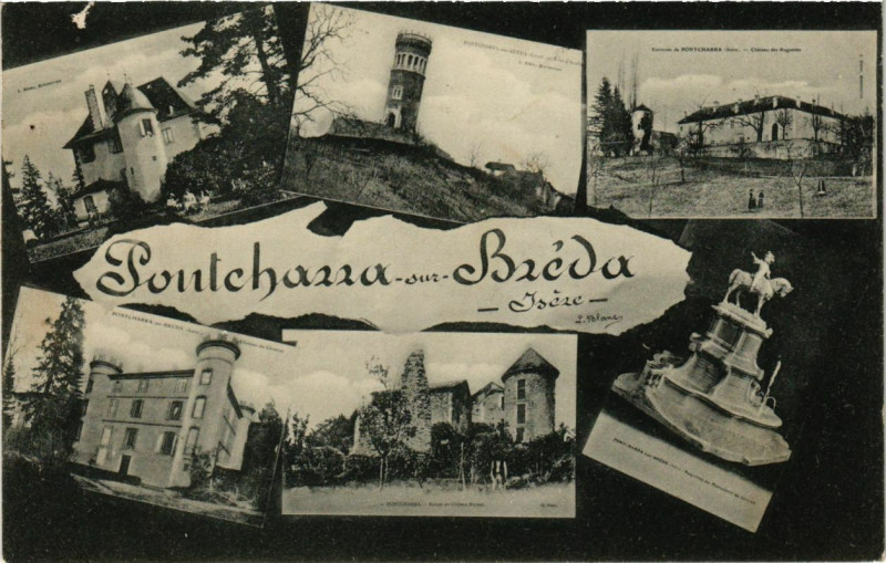 Carte postale ancienne Pontcharra-sur-Breda - Isere à Pontcharra