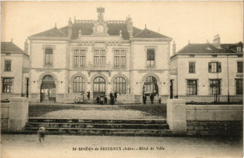 Carte postale ancienne Simeon-de-Dressieux - Hotel de Ville