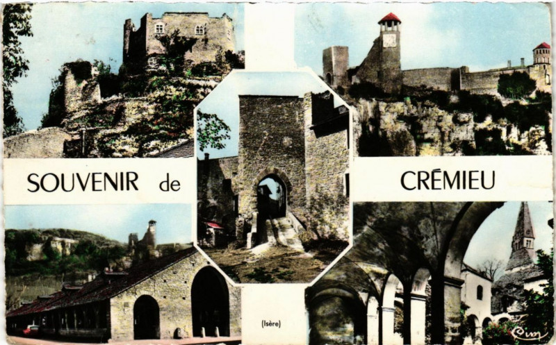 Carte postale ancienne Souvenir de Cremieu - à Crémieu