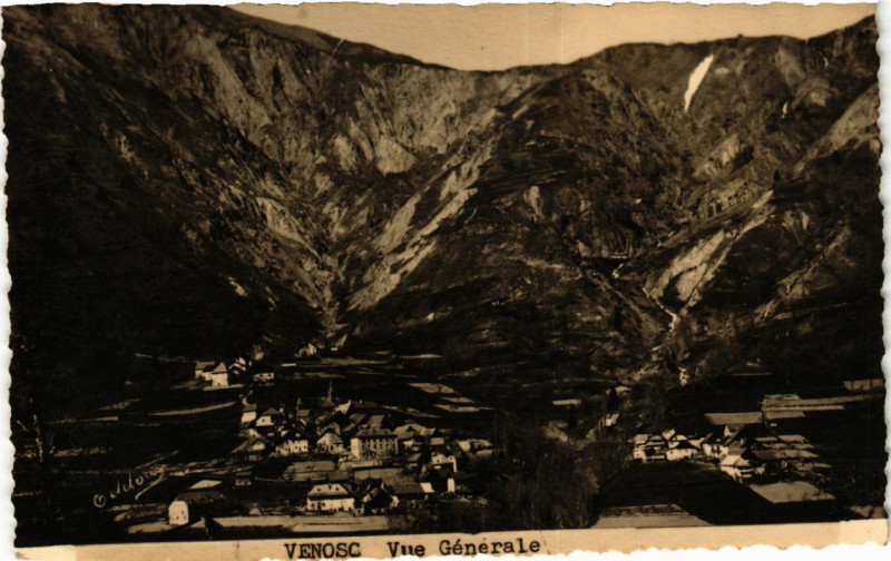 Carte postale ancienne Venosc - Vue générale