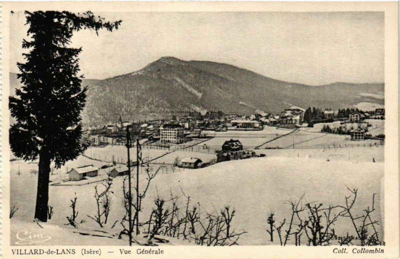 Carte postale ancienne Villard-de-Lans - Vue générale à Villard-de-Lans