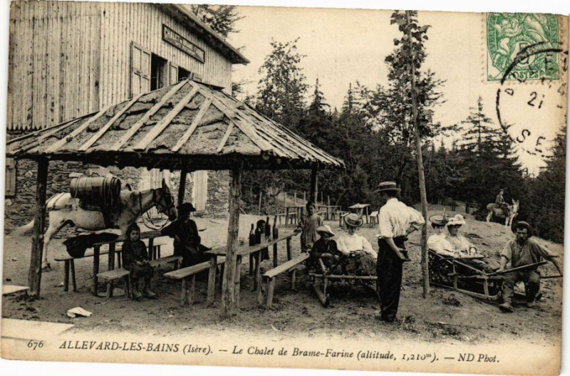 Carte postale ancienne Allevard-les-Bains - Chalet de Brame-Farine à Allevard