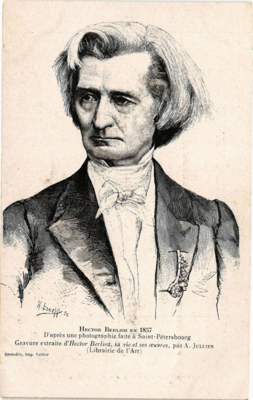 Carte postale ancienne Hector Berlioz à Oz