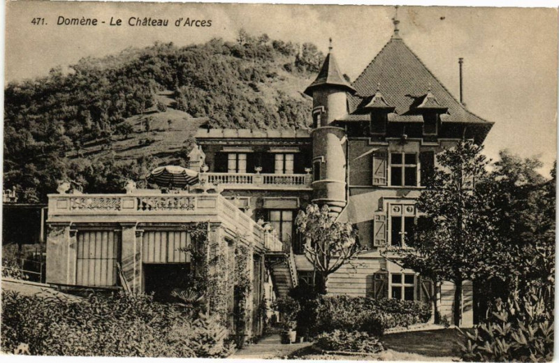 Carte postale ancienne Domene - Le Chateau d'Arces à Domène