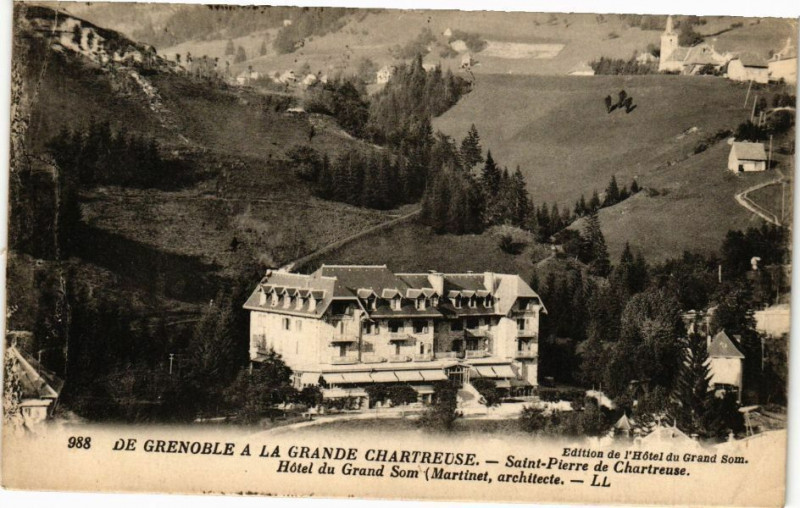 Carte postale ancienne De Grenoble a la Grande-Chartreuse - St-Pierre de Chartreuse... à Grenoble