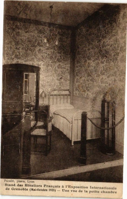 Carte postale ancienne Stand des Hoteliers Francais a l'Exposition Internationale de