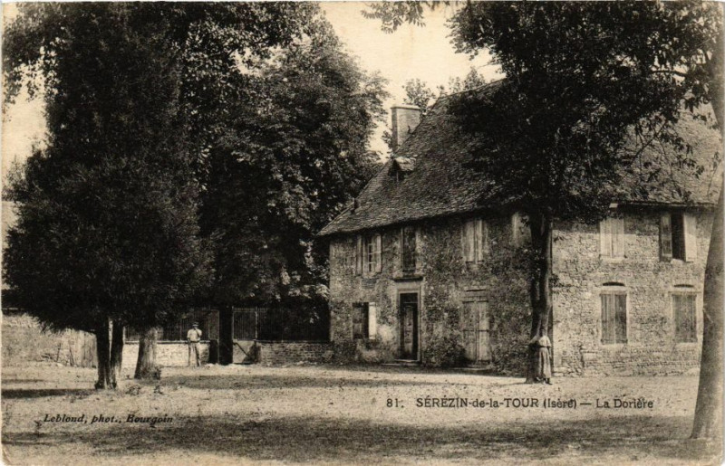 Carte postale ancienne La Dorière à Sérézin-de-la-Tour