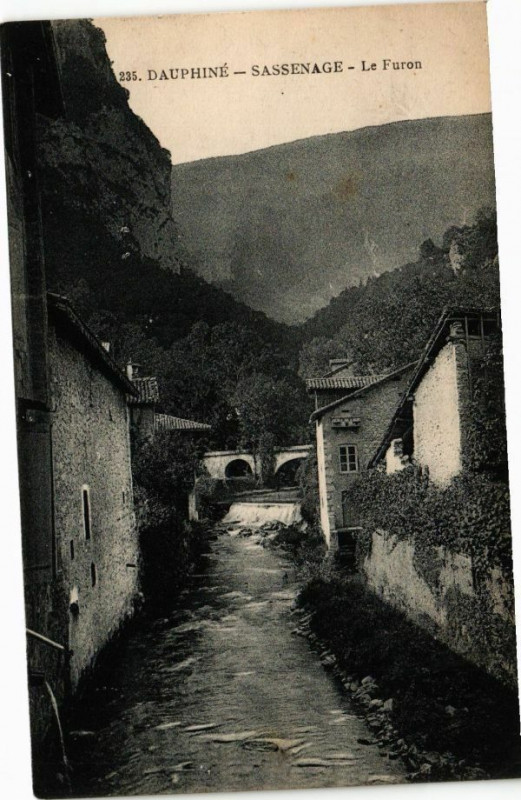 Carte postale ancienne Dauphiné - Sassenage - Le Furon à Sassenage