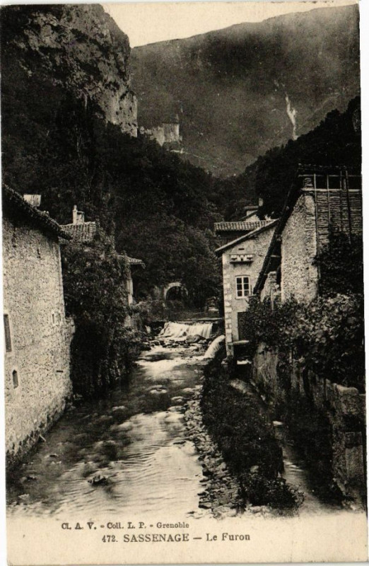 Carte postale ancienne Sassenage - Le Furon à Sassenage