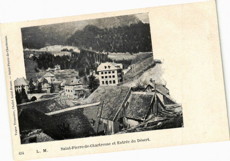 Carte postale ancienne Saint-Pierre-de-Chartreuse et Entrée du Desert à Saint-Pierre-de-Chartreuse