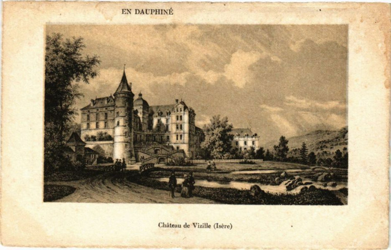 Carte postale ancienne En Dauphiné - Chateau de Vizille - à Vizille