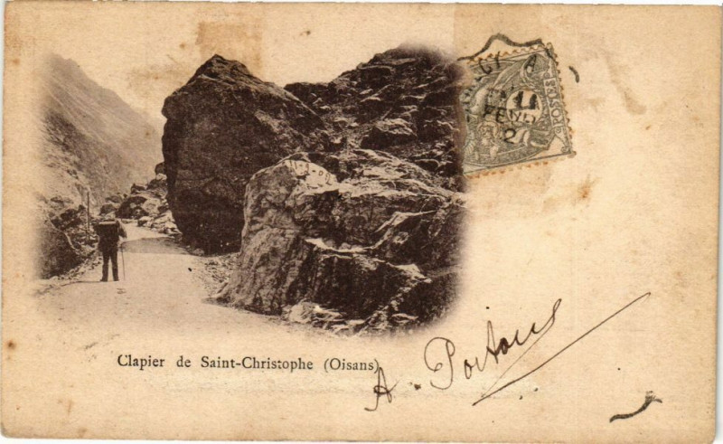 Carte postale ancienne Clapier de Saint-Christophe (Oisans)