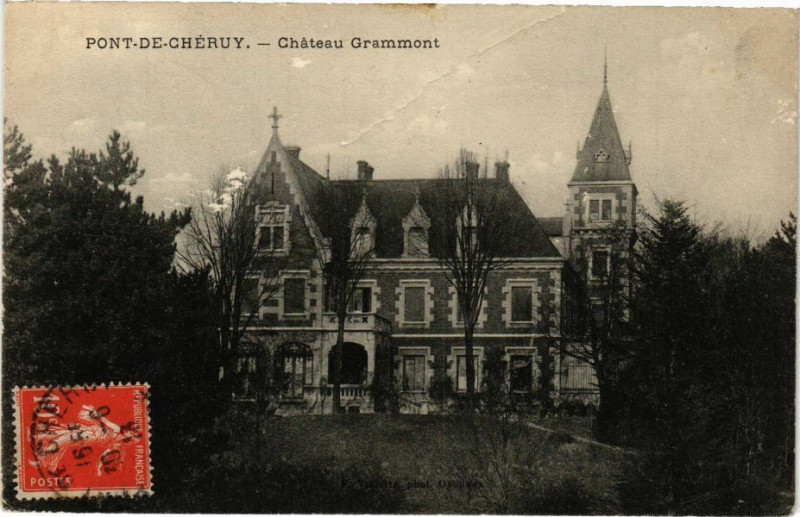 Carte postale ancienne Pont-de-Cheruy - Chateau Grammont à Pont-de-Chéruy