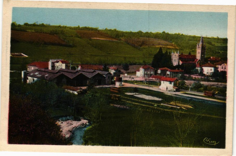 Carte postale ancienne Roybon - Vue générale à Roybon