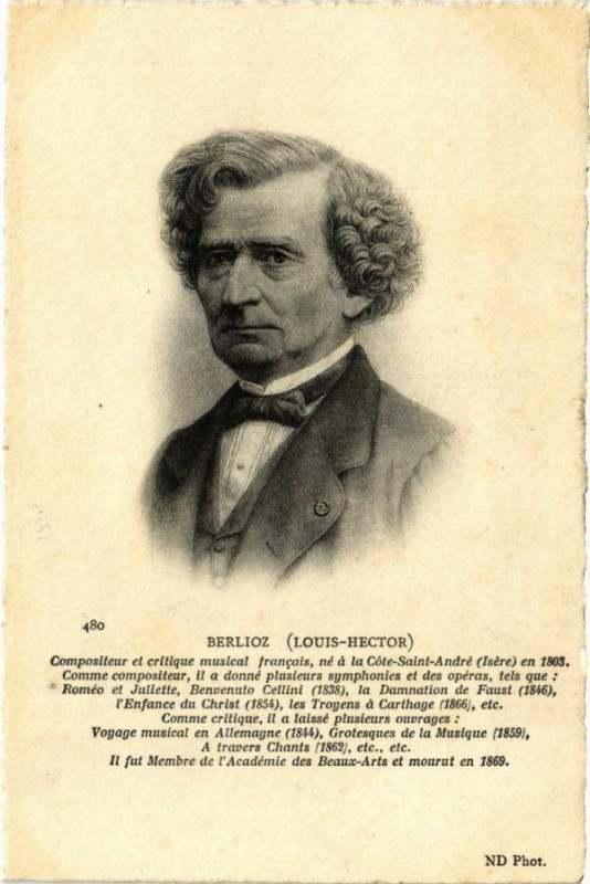 Carte postale ancienne Berlioz (Louis-Hector) - Compositeur et critique francais... à Oz