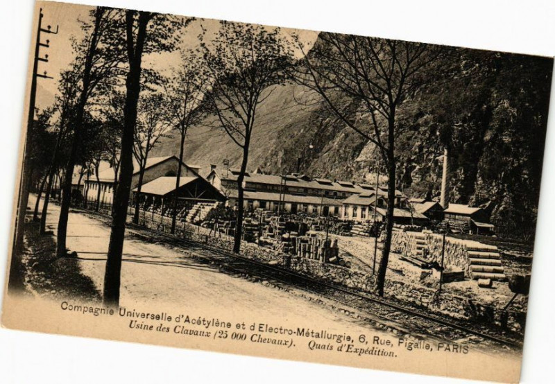 Carte postale ancienne Compagnie Universelle d'Acetylene et d'Electro-Metallurgie