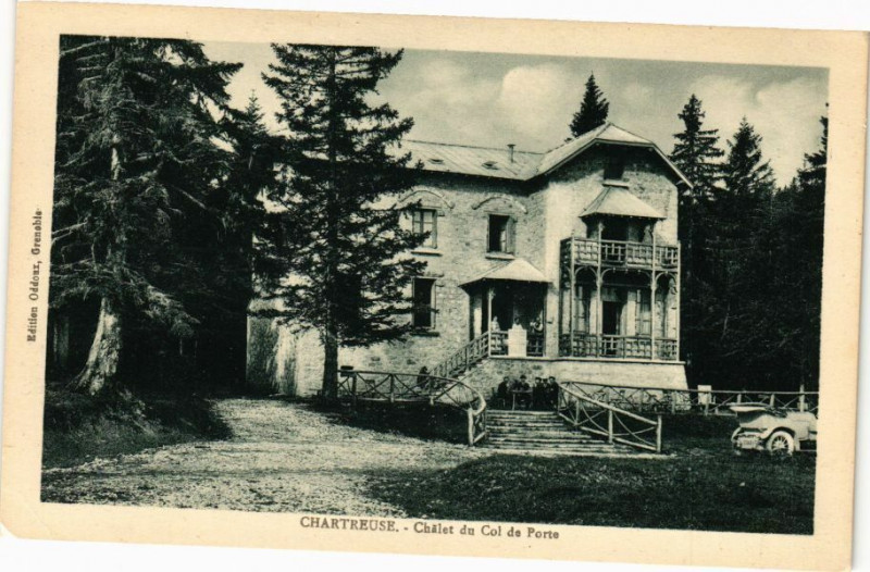 Carte postale ancienne Chartreuse - Chalet du Col de Porte