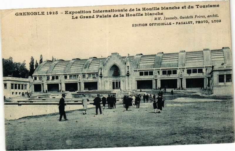 Carte postale ancienne Grenoble - Le Grand Palais de la Houille blanche à Grenoble