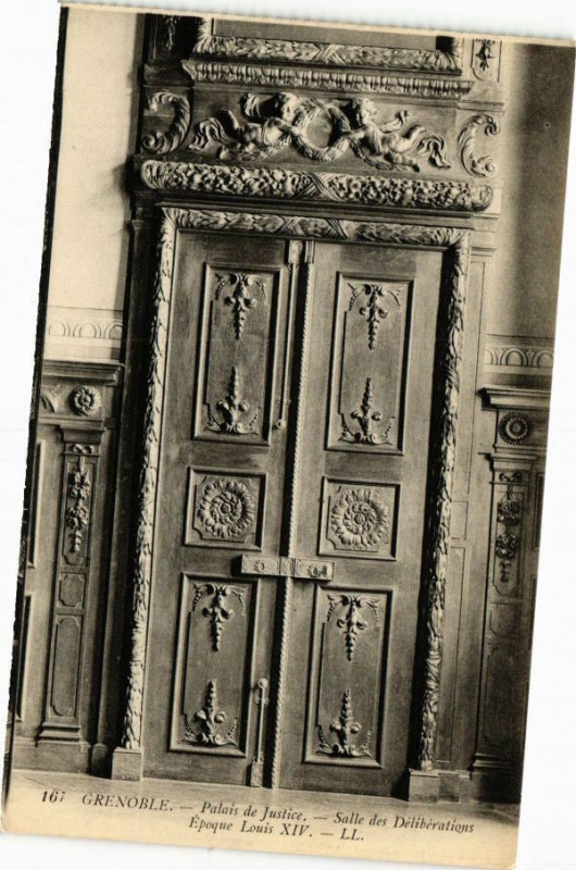 Carte postale ancienne Grenoble - Palais de Justice à Grenoble
