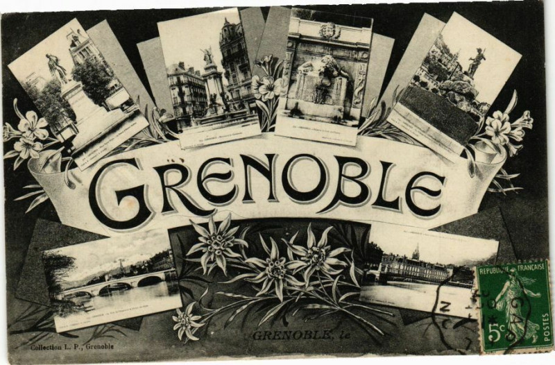 Carte postale ancienne De Grenoble au Villard-de-Lans - Les Trois Pucelles à Grenoble