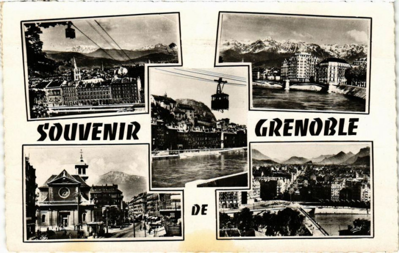 Carte postale ancienne Souvenur de Grenoble à Grenoble
