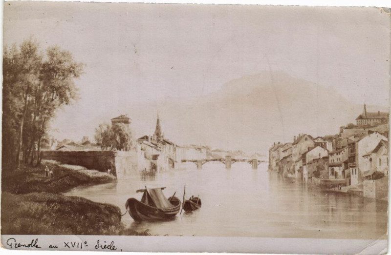 Carte postale ancienne Grenoble au Xvii siecle à Grenoble