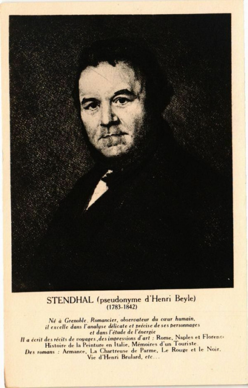 Carte postale ancienne Stendhal