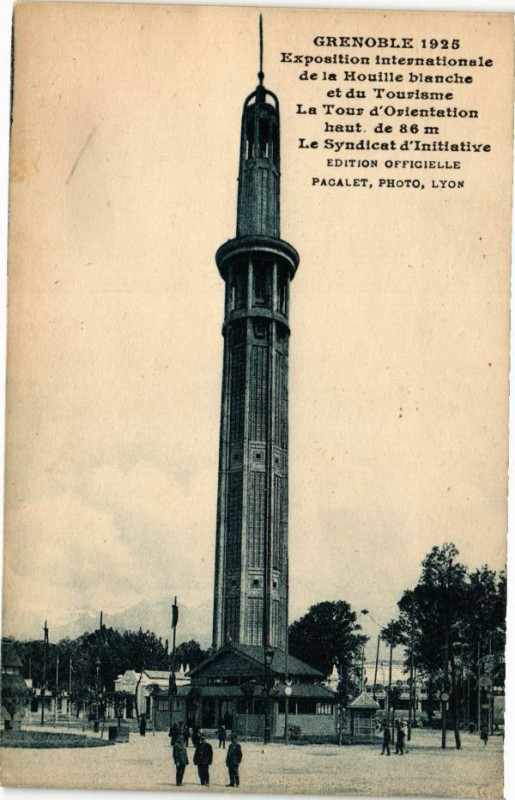 Carte postale ancienne La Tour d'Orientation à Grenoble