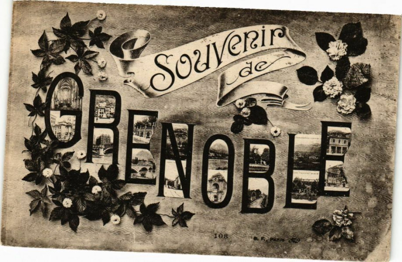 Carte postale ancienne Souvenir de Grenoble à Grenoble