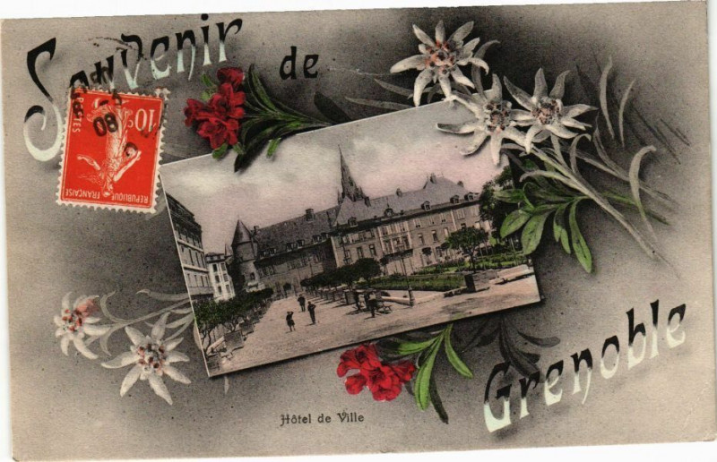 Carte postale ancienne Souvenir de Grenoble à Grenoble