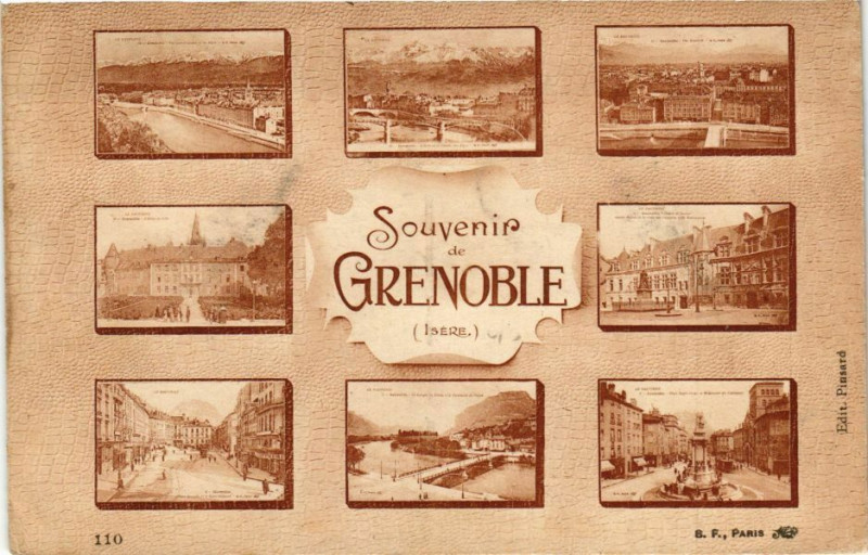 Carte postale ancienne Souvenir de Grenoble à Grenoble