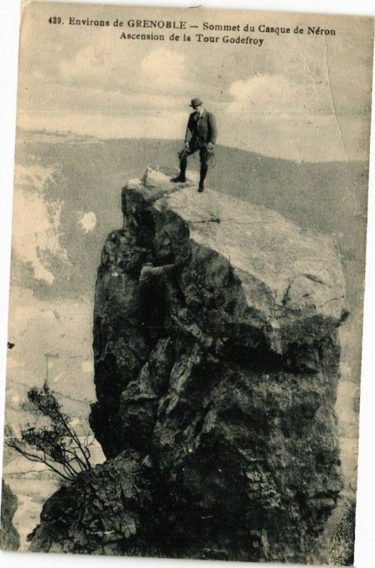 Carte postale ancienne Env. de Grenoble - Sommet du Casque de Neron à Grenoble