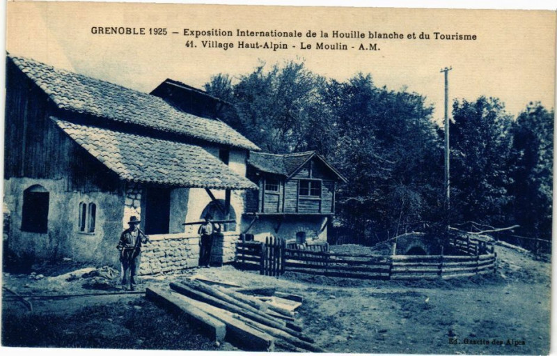 Carte postale ancienne Grenoble - Exposition Internationale de la Houille blanche à Grenoble