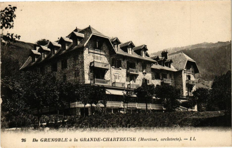 Carte postale ancienne De Grenoble a la Grande-Chartreuse à Grenoble