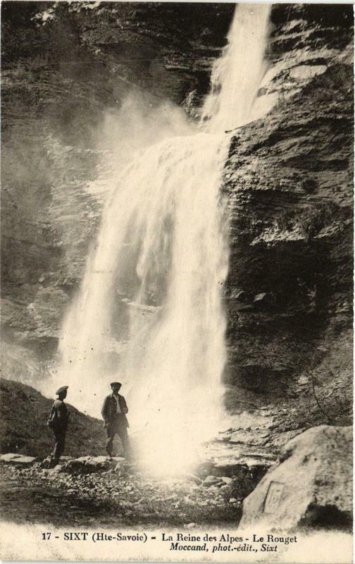 Carte postale ancienne Sixt La Reine des Alpes - Le Rouget