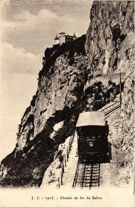 Carte postale ancienne Saleve Chemin de fer