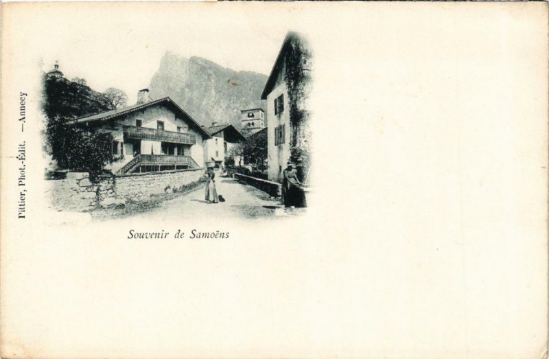Carte postale ancienne Souvenir de Samoens à Samoëns