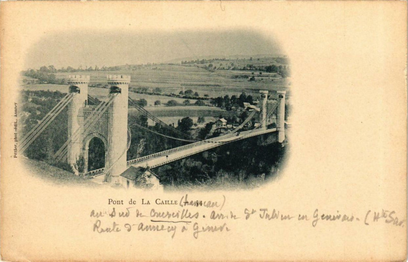 Carte postale ancienne Pont de La Caille