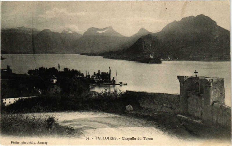 Carte postale ancienne Talloires Chapelle du Toron