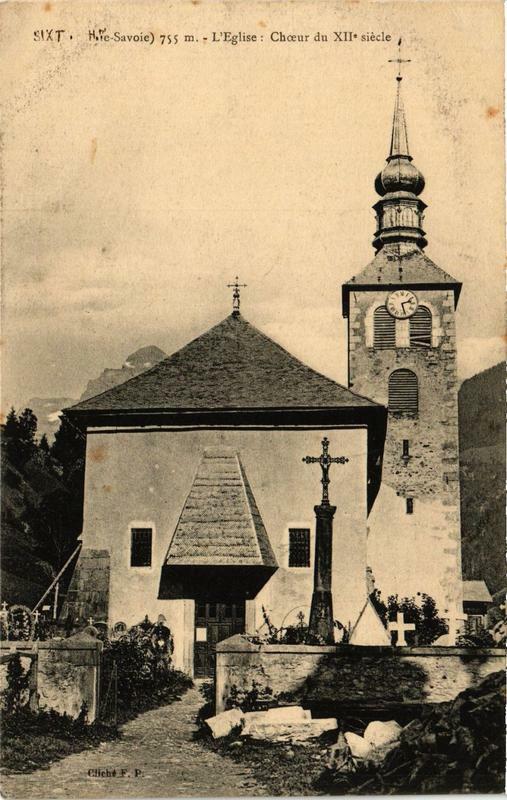 Carte postale ancienne Sixt L'Eglise: Choeur du XIIe siecle